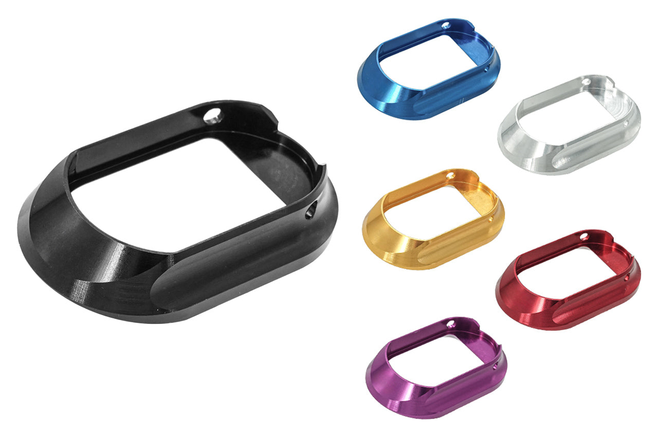 Gunsmith Bros CNC Aluminum INF Style Magwell For Marui TM Hi-Capa GBBP Series -Silver