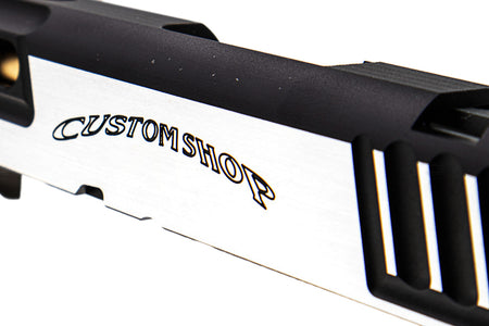 Gunsmith Bros S Style DVC Steel Open Slide for TM Hi-Capa ( 2 Tone Slide with Comp )