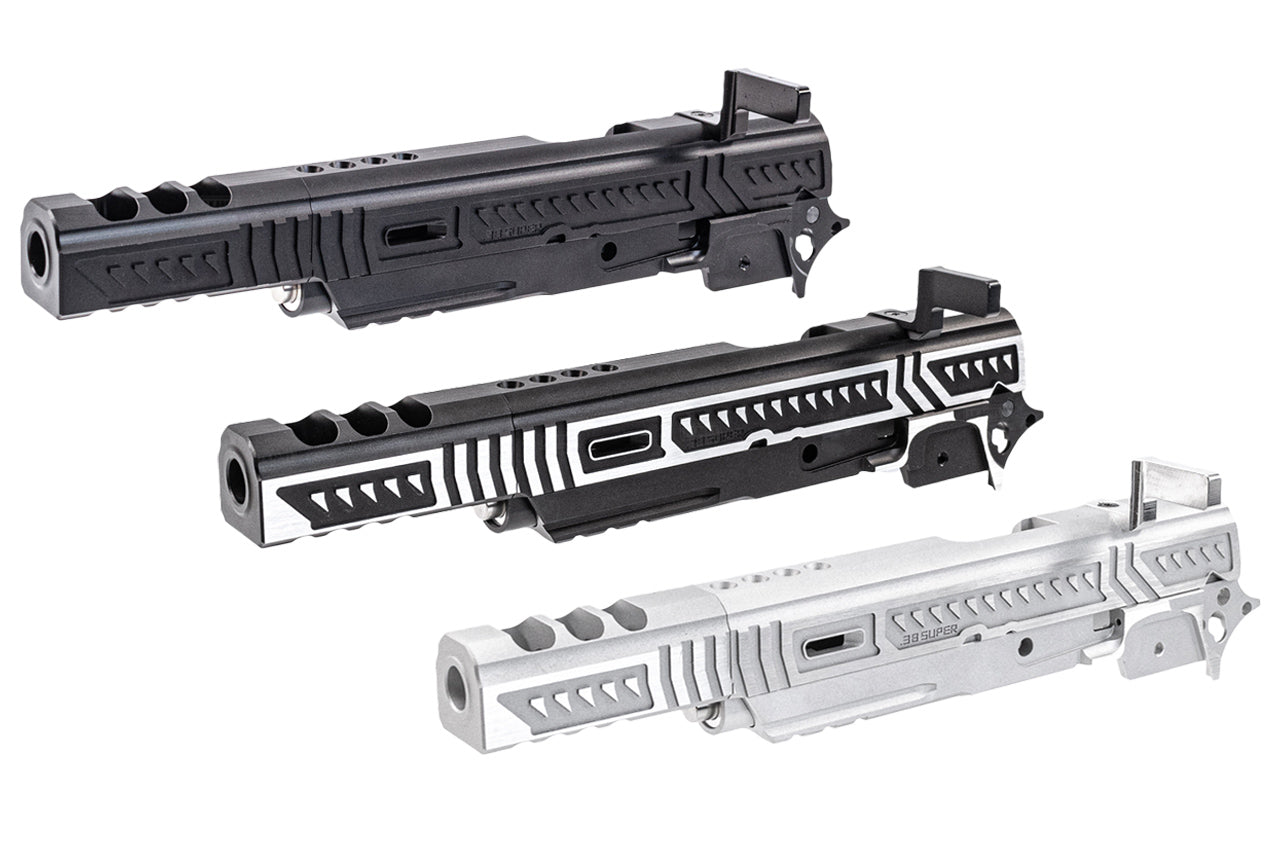 Gunsmith Bros Limcat Style Saber Cat Open Slide Set For Marui TM Hi-Capa GBBP Series -Silver