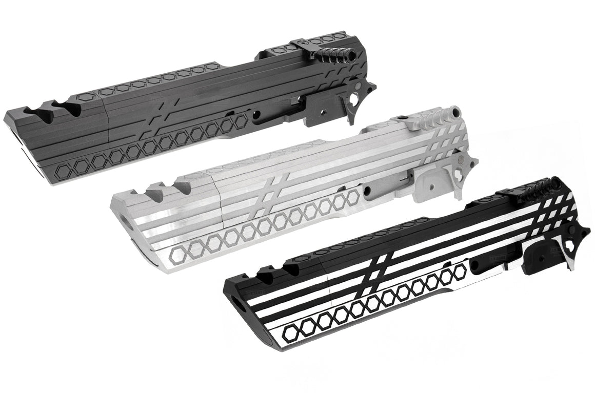 Gunsmith Bros CNC Aluminum Smoking Holes Open Slide Kit Set For Tokyo Marui TM Hi-Capa Series-2 Tone