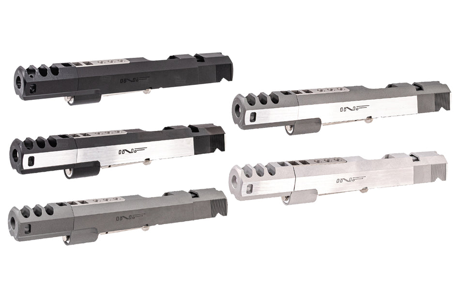 Gunsmith Bros CNC Aluminum INF Style IMM ORG. Slide Set For Marui TM Hi-Capa GBBP Series -Silver