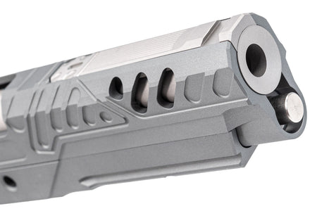Gunsmith Bros EB Style Tracker Standard Slide Set For Marui TM Hi-Capa GBBP Series -Silver