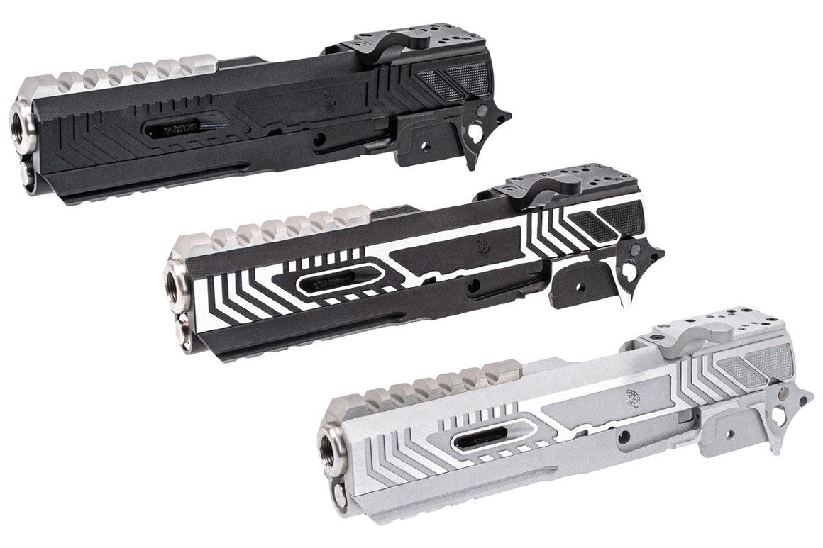 Gunsmith Bros Limcat Style Tracker Optics Standard Slide Set For Marui TM Hi-Capa GBBP Series -2 Tone