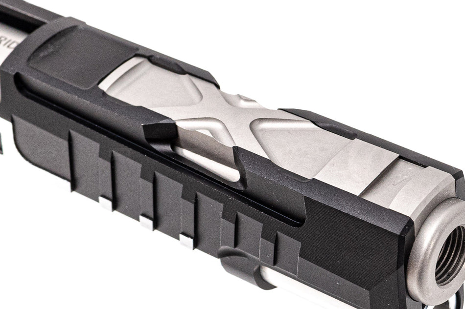 Gunsmith Bros X-Sight Tracker Style Slide For Marui TM Hi-Capa GBBP Series-Silver