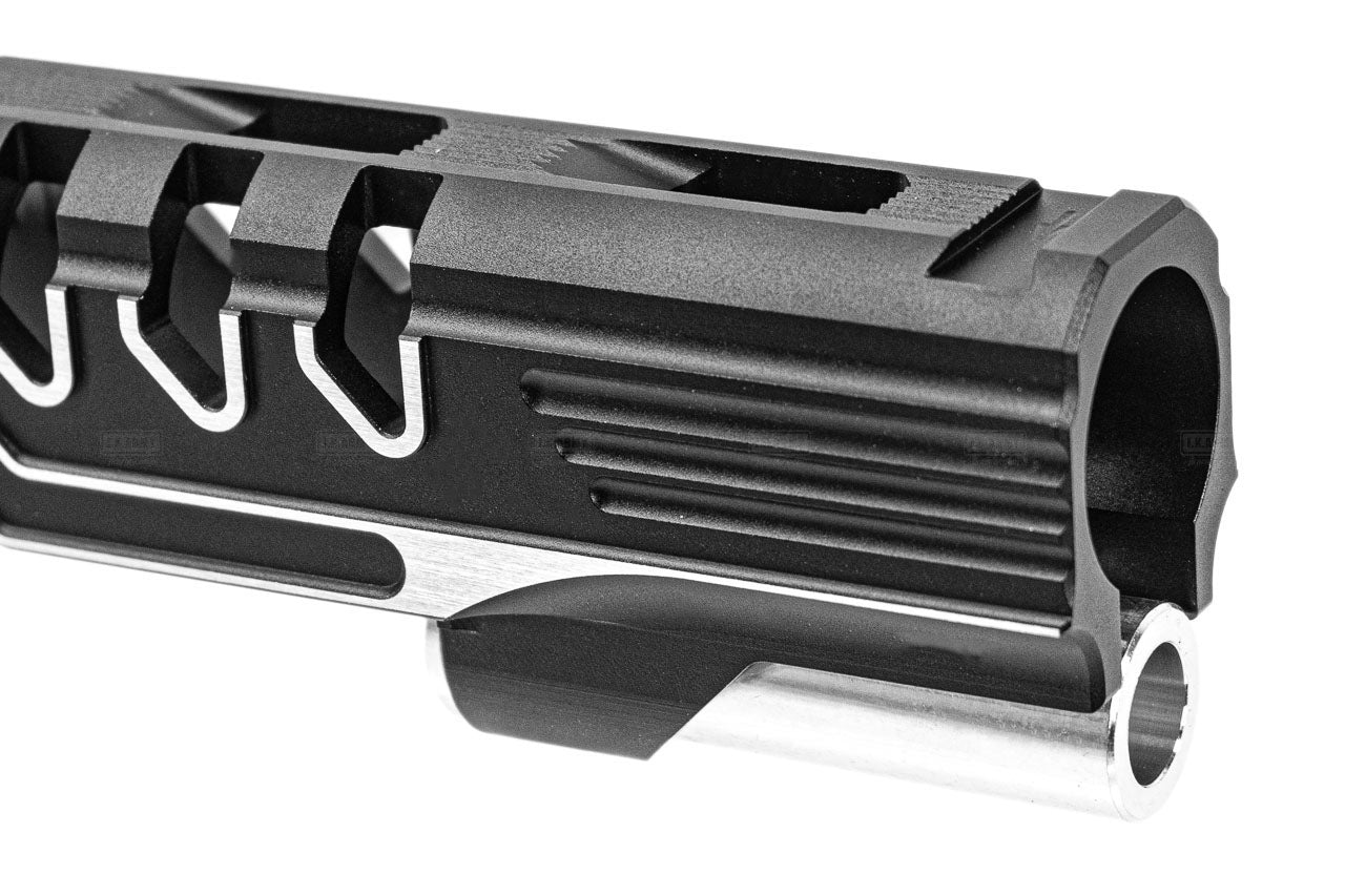 Gunsmith Bros CNC Aluminum Limcat Style Protector 5.1 Slide For Marui TM Hi-Capa 5.1 GBBP Series -Silver