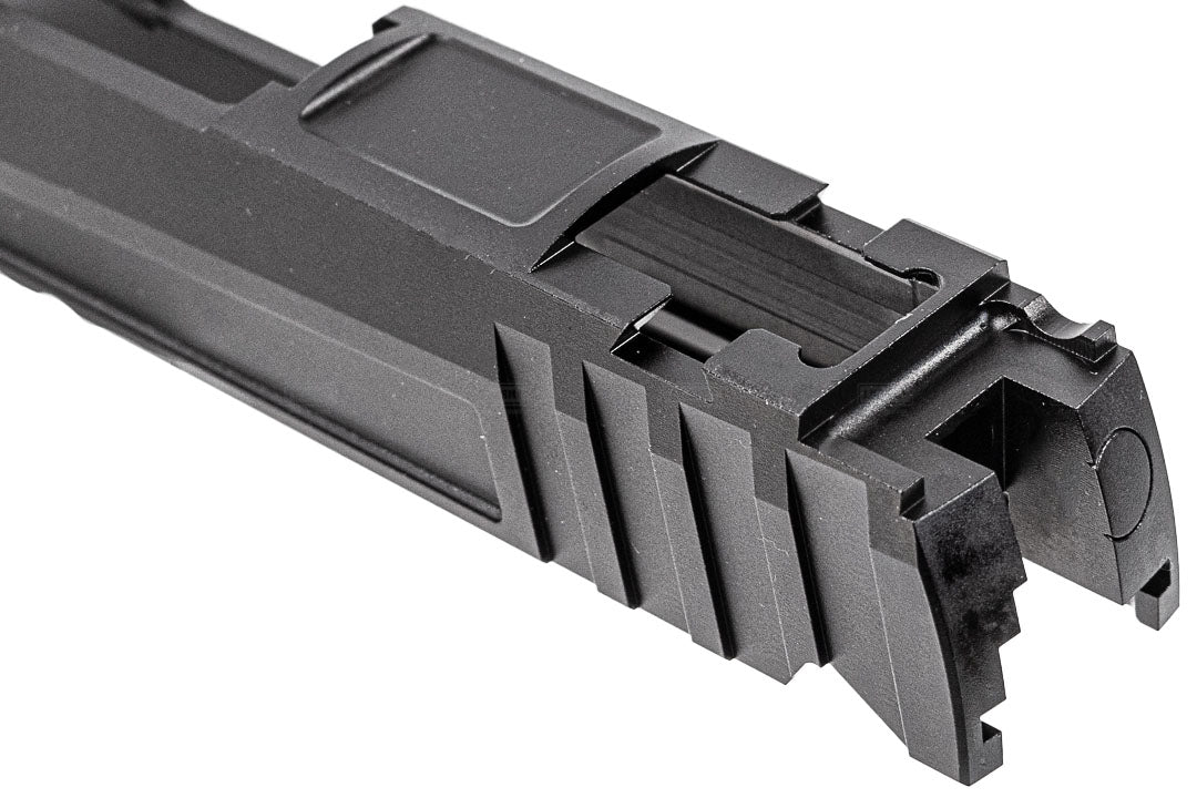 Gunsmith Bros CNC Aluminum X Style Single Slide For Marui TM Hi-Capa Series-Silver