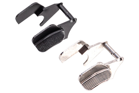 Gunsmith Bros Steel LC Type Shielded Medium Size Thumb Safety For Marui TM Hi-Capa GBBP Series-Silver