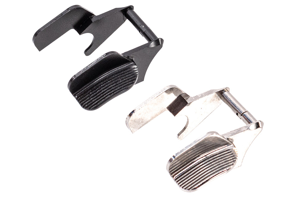 Gunsmith Bros Steel LC Type Shielded Medium Size Thumb Safety For Marui TM Hi-Capa GBBP Series-Silver