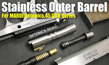 Guarder Stainless Outer Barrel for MARUI DETONICS.45 ( SV )