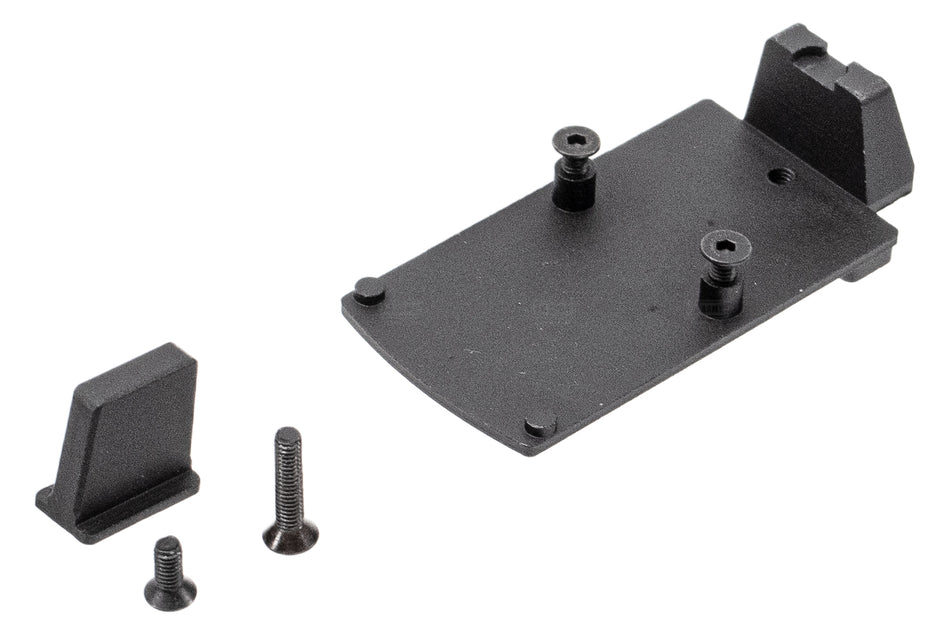 GUNDAY RMR Mount Base with Sight Set For Umarex / VFC Glock System ( for G19X , G19 Gen4, G17 Gen5, G45 etc. )