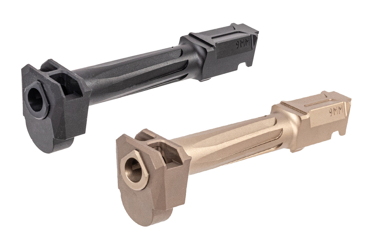 GUNDAY Aluminum R Style Outer Barrel with Compensator For Umarex VFC Glock 19 Gen4 GBBP -DDC ( Desert Dirt Color )