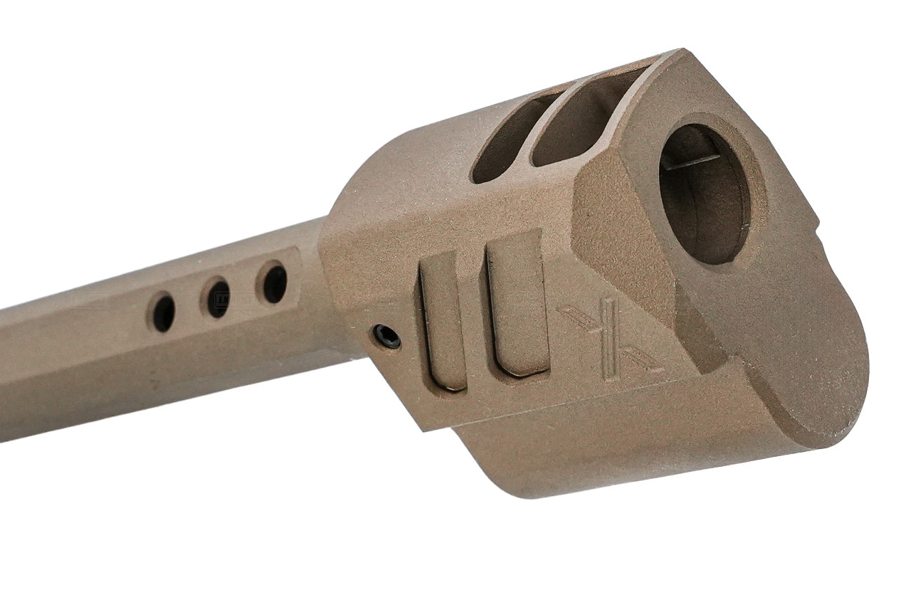 GUNDAY Aluminum Type E Outer Barrel With Compensator For SIG AIR / VFC P320 M18 GBBP-FDE