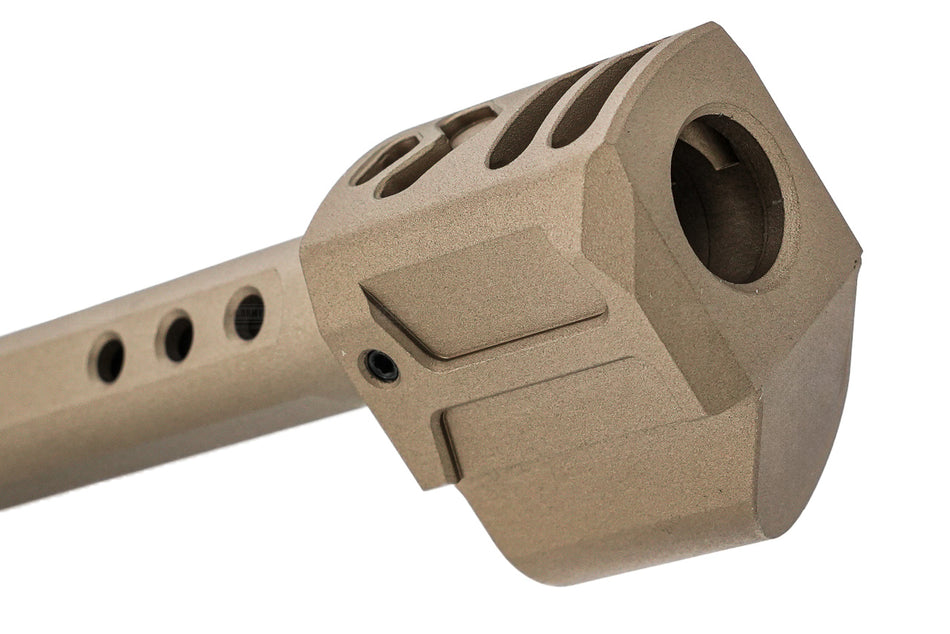 GUNDAY Aluminum Type G Outer Barrel With Compensator For SIG AIR / VFC P320 M17 GBBP-FDE