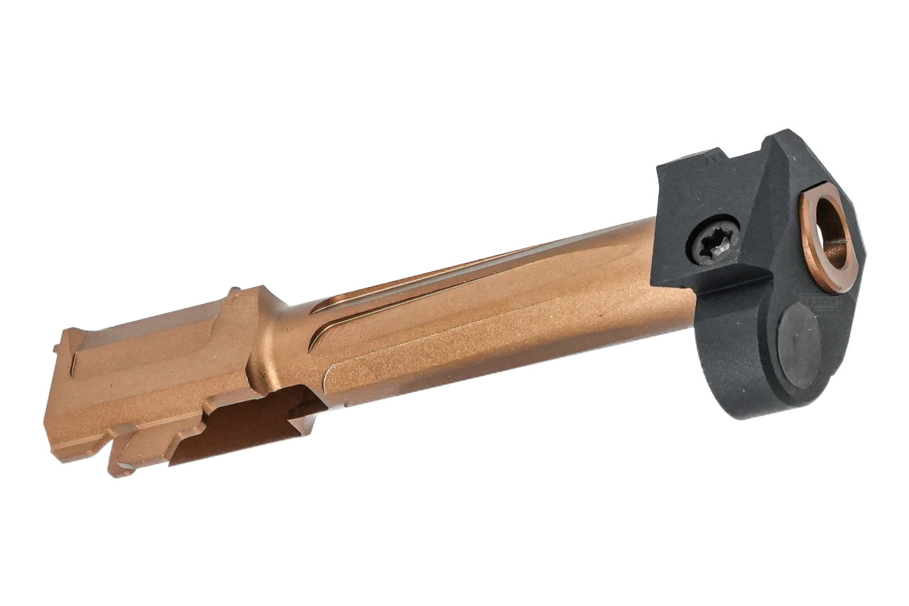 GUNDAY R Style Aluminum Outer Barrel With Compensator For UMAREX / VFC Glock 19 Gen 5 GBBP