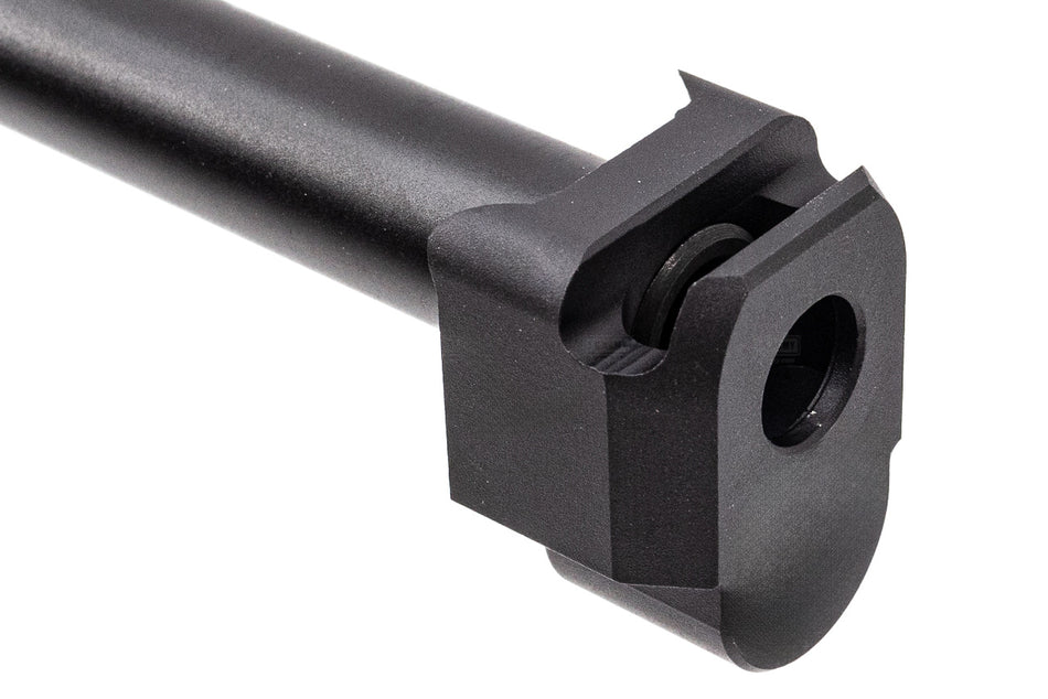 GUNDAY PM Style Type C Aluminum Outer Barrel With Compensator For Umarex VFC Glock 19 GBBP Series -Tan