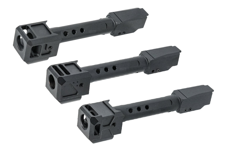 GUNDAY HAED Style Aluminum Outer Barrel With Compensator For Umarex / VFC Glock 19 Gen 5 GBBP-Type C