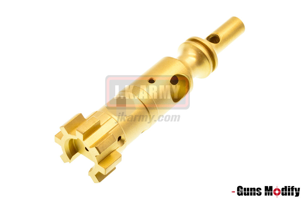 Guns Modify Stainless Steel AR Bolt S Style Keychain ( Gold )