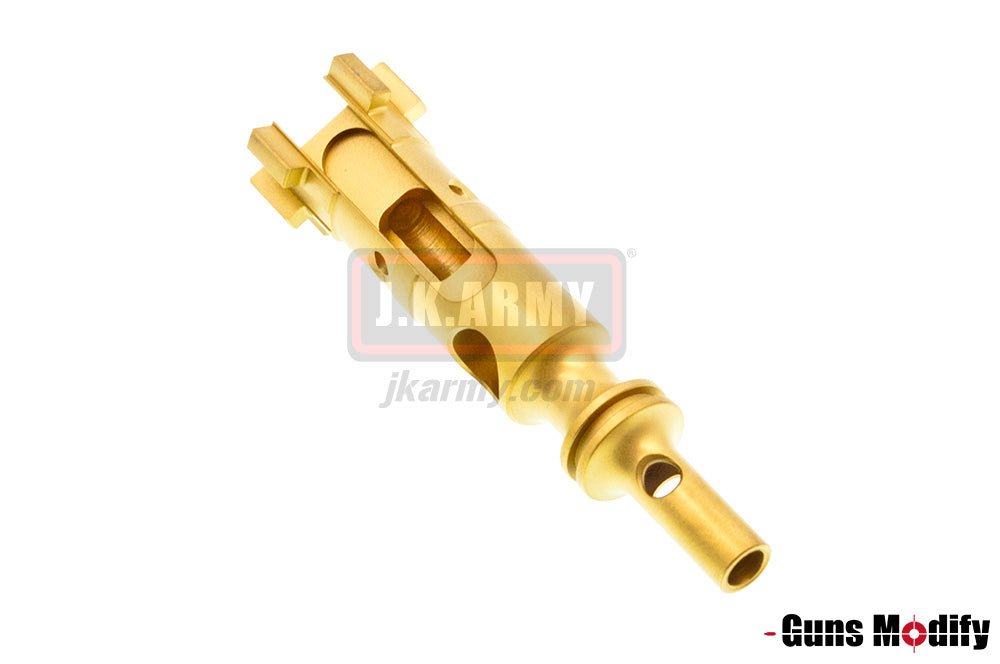 Guns Modify Stainless Steel AR Bolt S Style Keychain ( Gold )