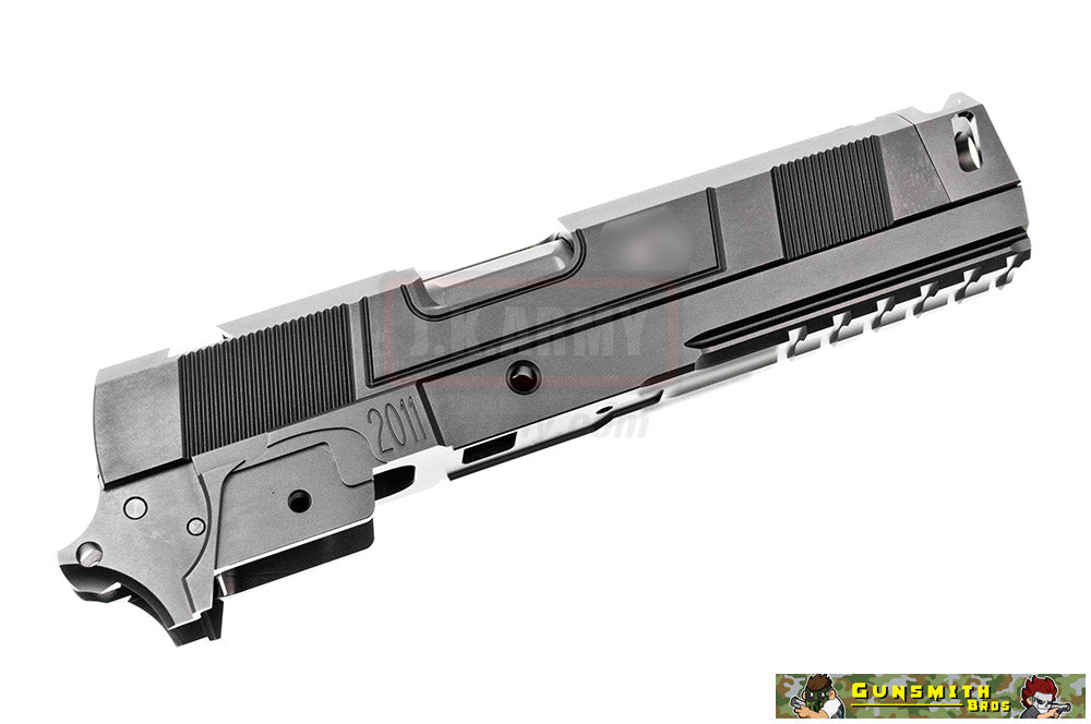 Gunsmith Bros ST Costa Style Carry Comp Slide Set for Marui Hi-Capa ( Black )