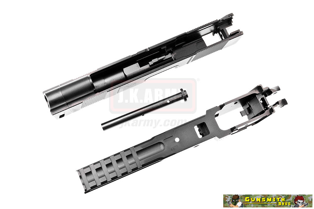 Gunsmith Bros ST Costa Style Carry Comp Slide Set for Marui Hi-Capa ( Black )
