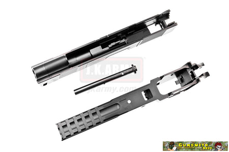 Gunsmith Bros ST Costa Style Carry Comp Slide Set for Marui Hi-Capa ( Black )