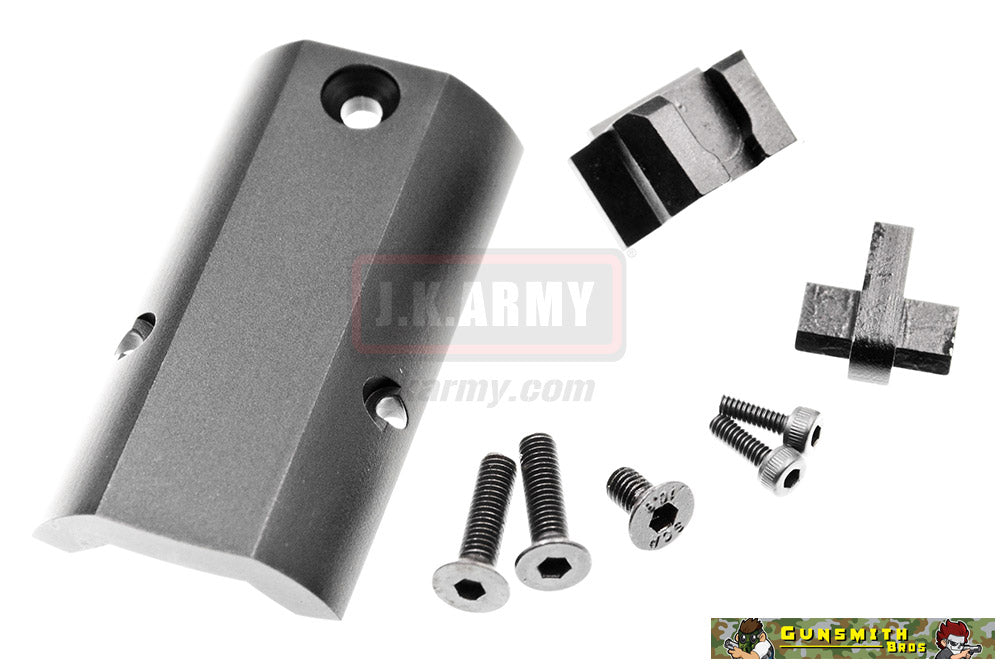 Gunsmith Bros ST* DV* OMNI Style RMR Cut Slide Set for Marui Hi-Capa ( Black )
