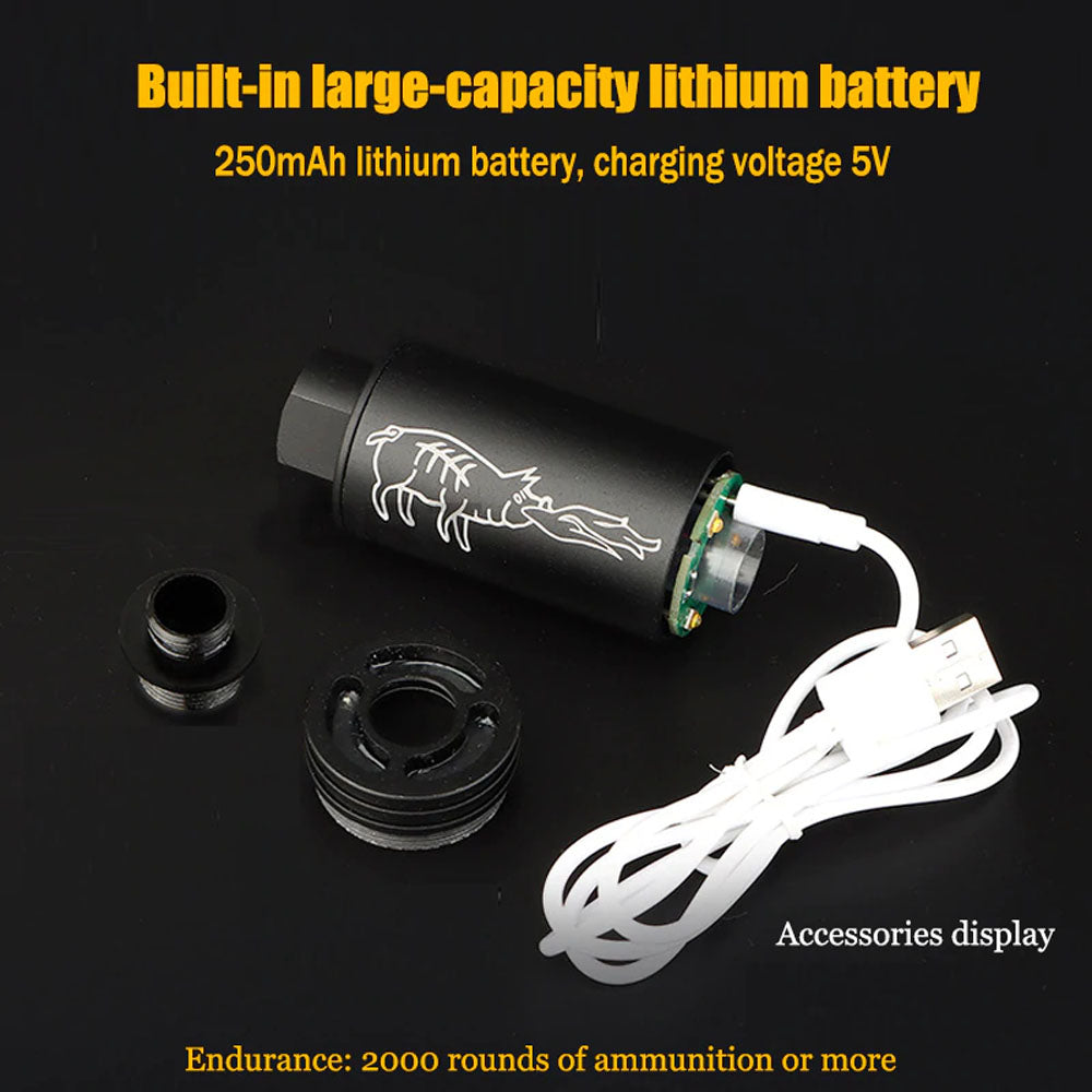 Spitfire Tracer Unit with Flame Effect 14mm CCW ( Black ) ( Fire Breathing Pig Style )-No Marking Style