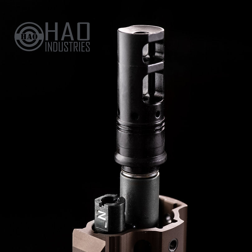 HAO SFMB Style Airsoft Muzzle Brake Flash Hider - 14mm CCW