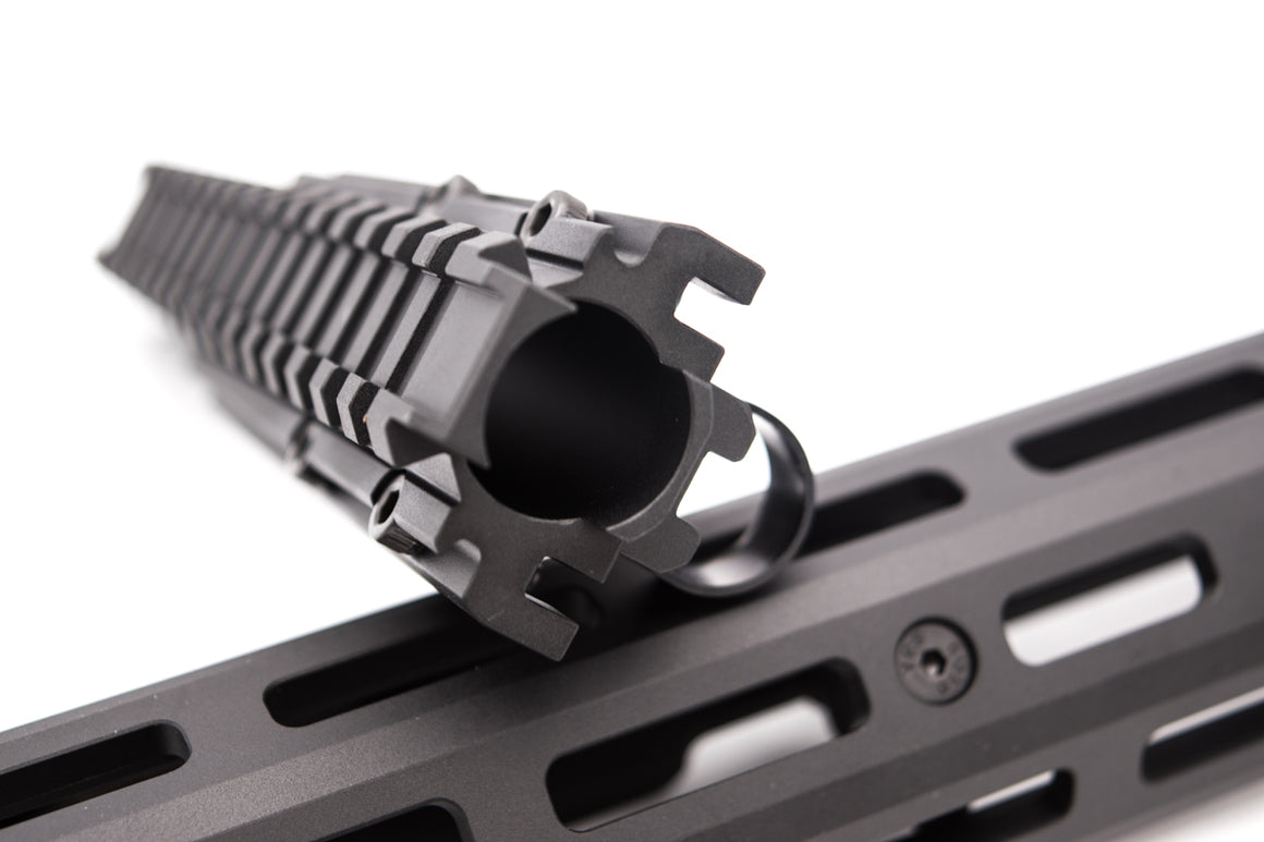 Hephaestus AK M-LOK 10.5 Inch Handguard Rail Set with Railed Gas Tube ( Type III Hard-Coat Anodized ) for GHK / LCT AK Series
