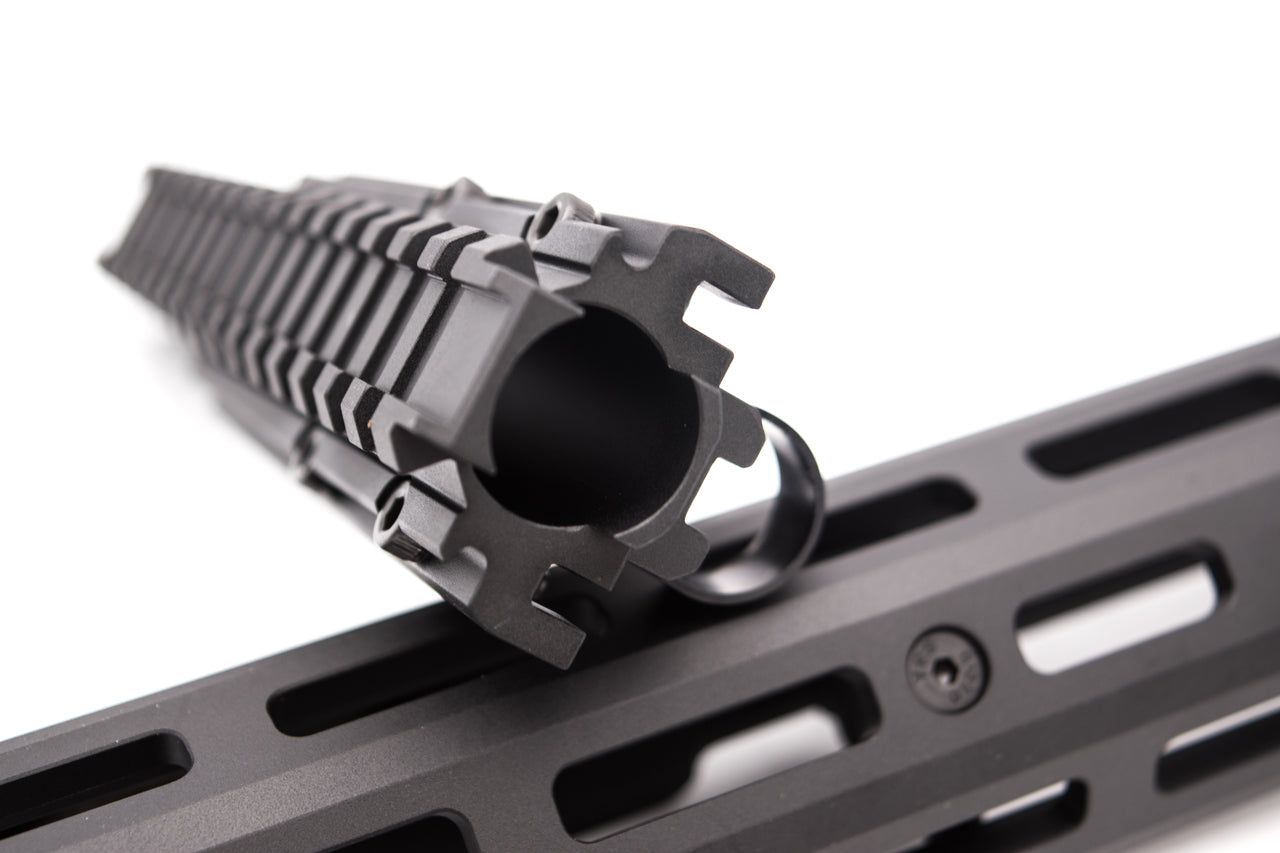 Hephaestus AK M-LOK 10.5 Inch Handguard Rail Set with Railed Gas Tube ( Type III Hard-Coat Anodized ) for GHK / LCT AK Series