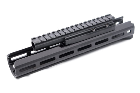 Hephaestus AK M-LOK 10.5 Inch Handguard Rail Set with Railed Gas Tube ( Type III Hard-Coat Anodized ) for GHK / LCT AK Series