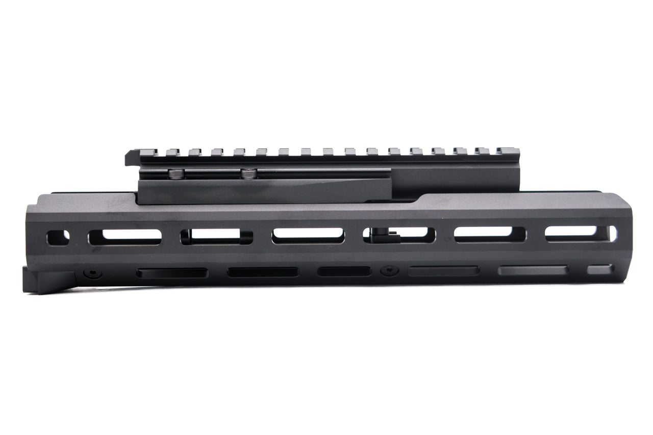 Hephaestus AK M-LOK 10.5 Inch Handguard Rail Set with Railed Gas Tube ( Type III Hard-Coat Anodized ) for GHK / LCT AK Series