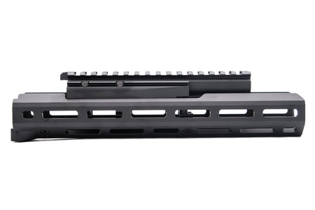 Hephaestus AK M-LOK 10.5 Inch Handguard Rail Set with Railed Gas Tube ( Type III Hard-Coat Anodized ) for GHK / LCT AK Series