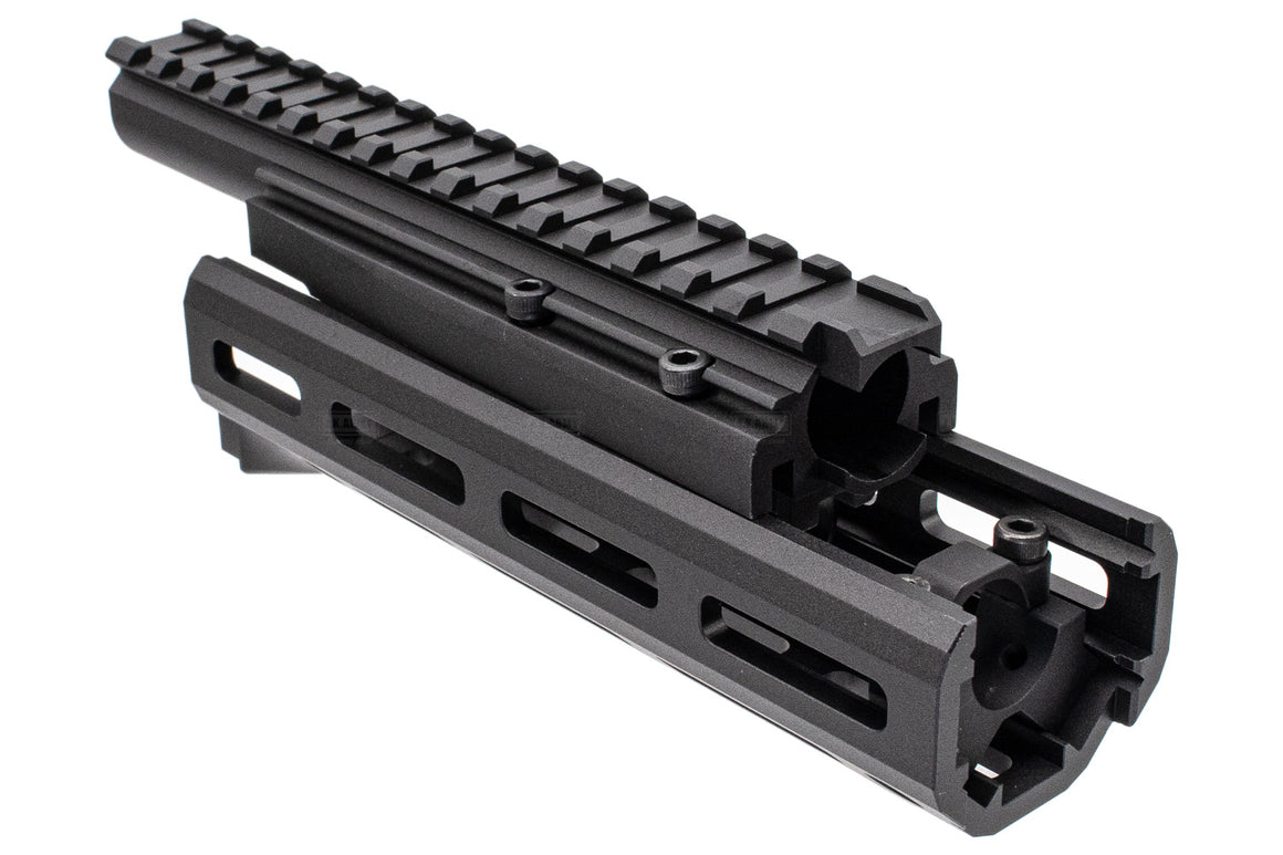Hephaestus AK M-LOK 6.5" Handguard Rail Set with Railed Gas Tube( Type III Hard-coat Anodized ) for GHK / LCT AK Airsoft Series