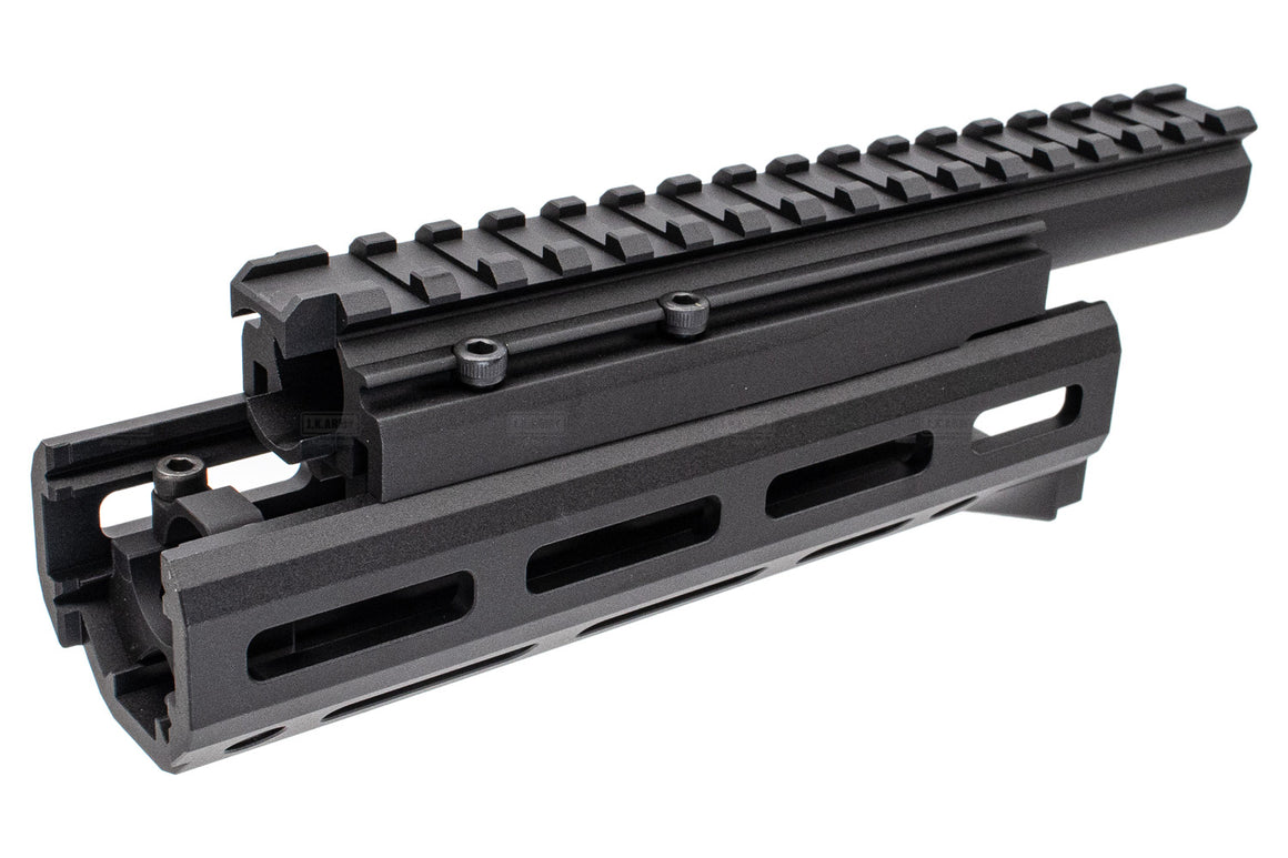 Hephaestus AK M-LOK 6.5" Handguard Rail Set with Railed Gas Tube( Type III Hard-coat Anodized ) for GHK / LCT AK Airsoft Series