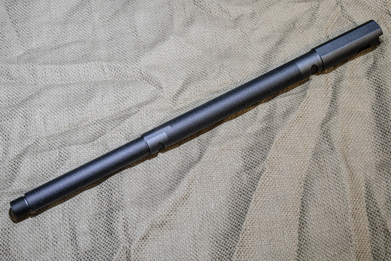 Hephaestus CNC Aluminum Threaded Outer Barrel ( 12.5" Style / Type III Hard-coat Anodized / 14mm CCW ) for Tokyo Marui TM AK GBB Series