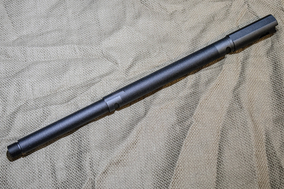 Hephaestus CNC Aluminum Threaded Outer Barrel ( 12.5" Style / Type III Hard-coat Anodized / 14mm CCW ) for Tokyo Marui TM AK GBB Series