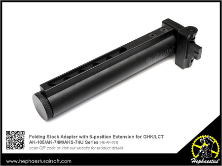 Hephaestus Folding Stock Adapter with 6-position Extension for GHK / LCT AK Series