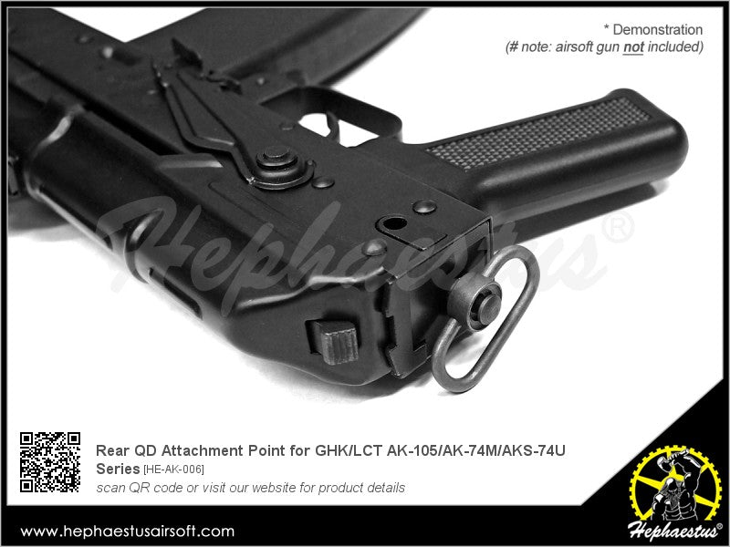 Hephaestus Rear QD Attachment Point for GHK / LCT AK-105 / AK-74M / AKS-74U Series