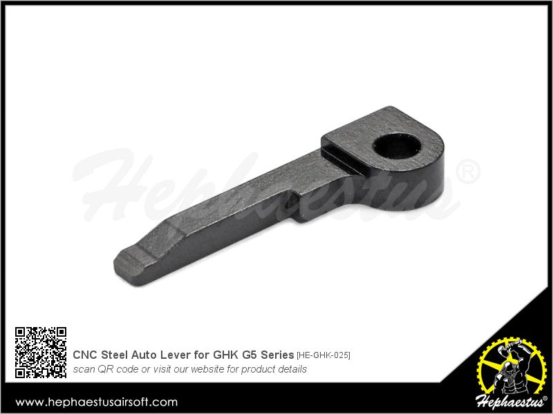 Hephaestus CNC Steel Auto Lever for GHK G5 GBB Rifle Series