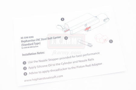 Hephaestus CNC Steel Bolt Carrier ( Standard Type ) for GHK AK GBB System Series