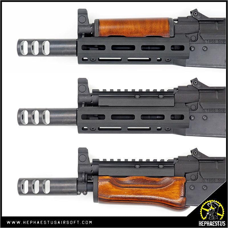 Hephaestus AKS-74U M-LOK Handguard Rail ( Type III Hard-coat Anodized ) for GHK / LCT AK Airsoft Series