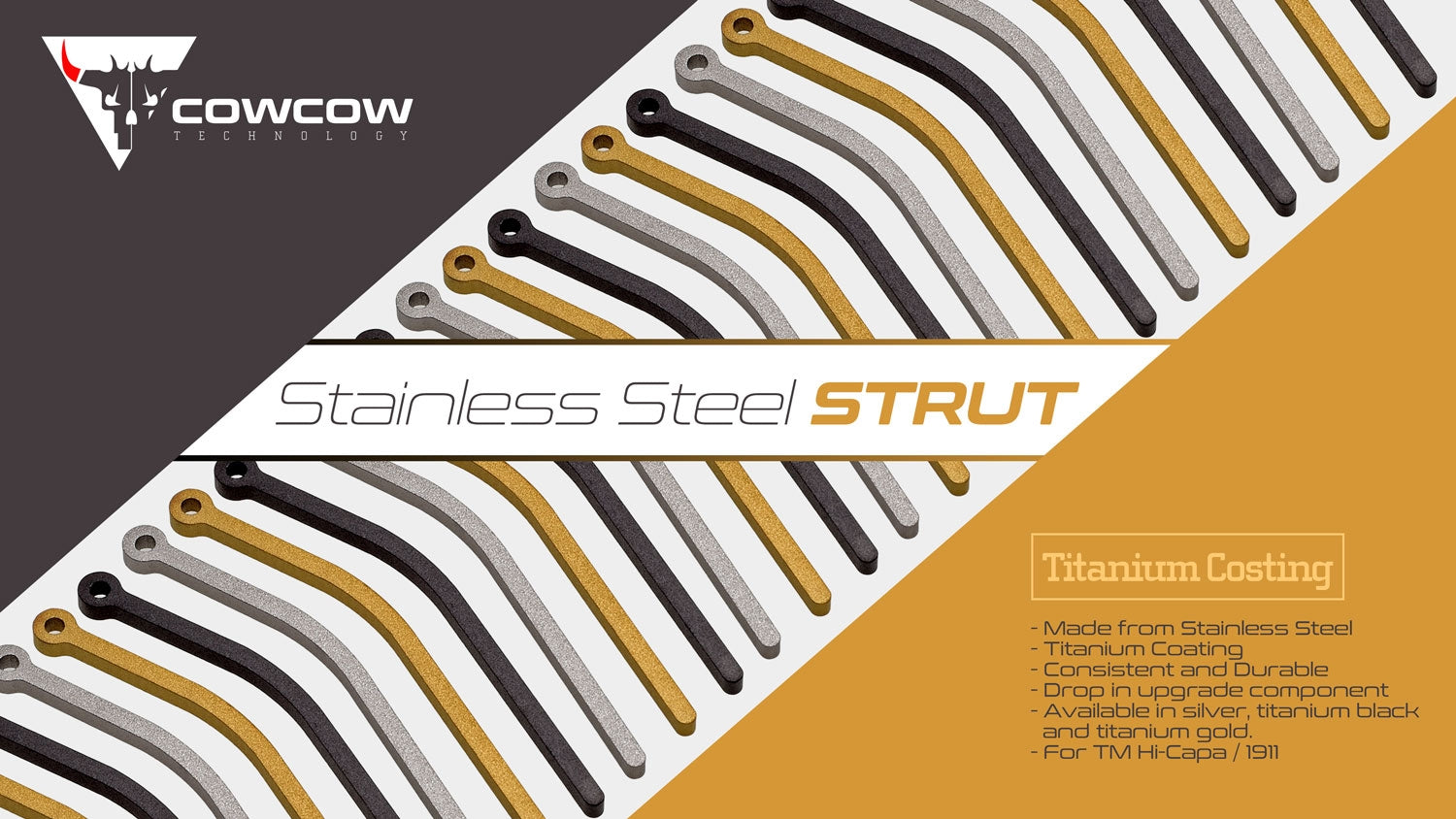 COW Stainless Steel Strut For TM Hi-Capa ( GD )