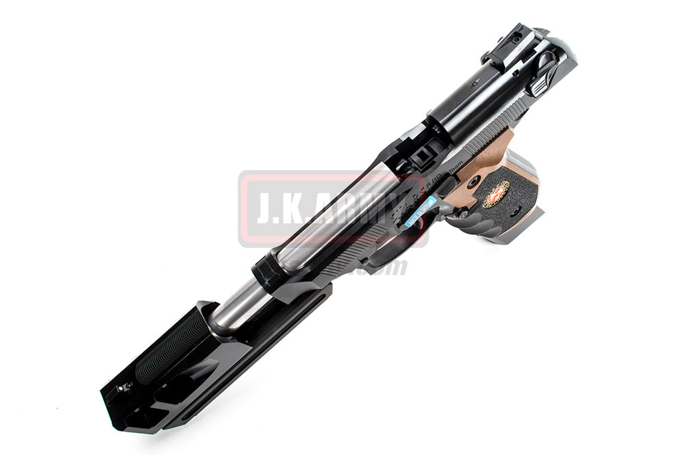 SAMURAI EDGE B.Burton MOD Full Metal M92 ( Semi ) ( Brown Grip )