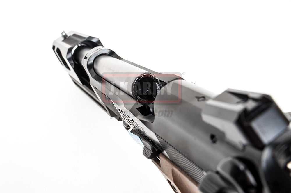 SAMURAI EDGE B.Burton MOD Full Metal M92 ( Semi ) ( Brown Grip )