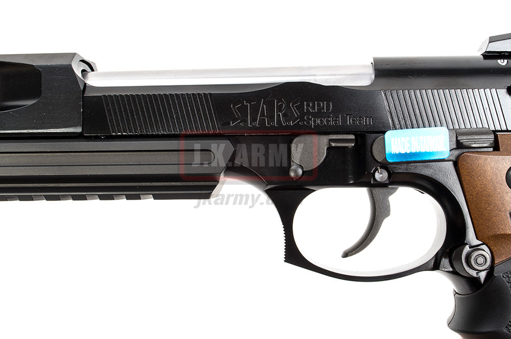 SAMURAI EDGE B.Burton MOD Full Metal M92 ( Semi ) ( Brown Grip )