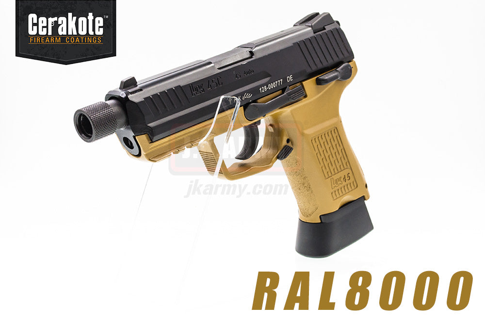 Umarex HK45 Compact Tactical GBB Pistol Airsoft ( VFC Asia Version ) ( HK45CT ) ( Cerakote RAL8000 Custom Made )