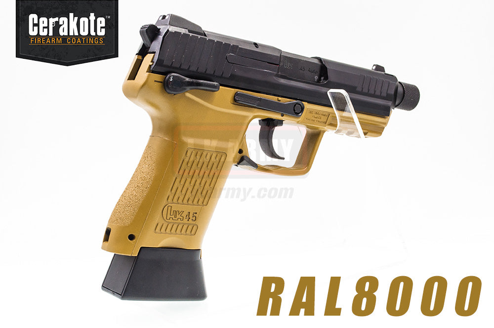 Umarex HK45 Compact Tactical GBB Pistol Airsoft ( VFC Asia Version ) ( HK45CT ) ( Cerakote RAL8000 Custom Made )