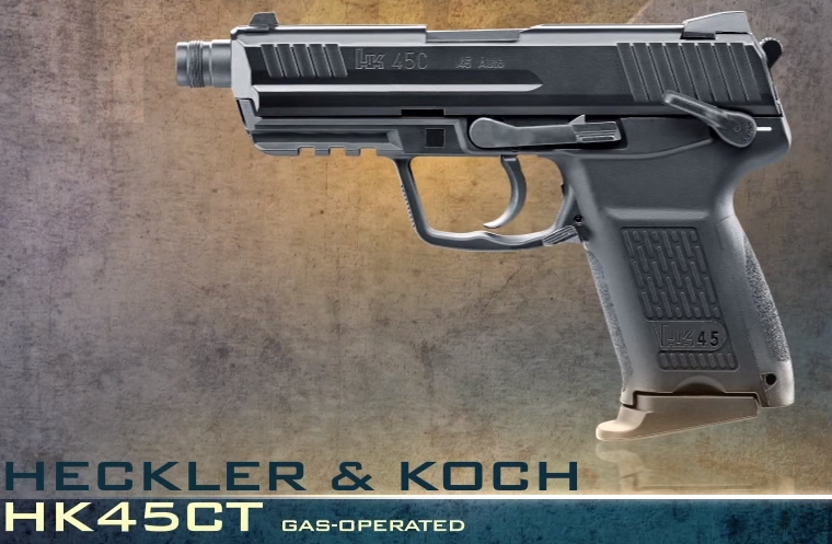 Umarex HK45 Compact Tactical GBB Pistol Airsoft ( VFC Asia Version / Black ) ( HK45CT )