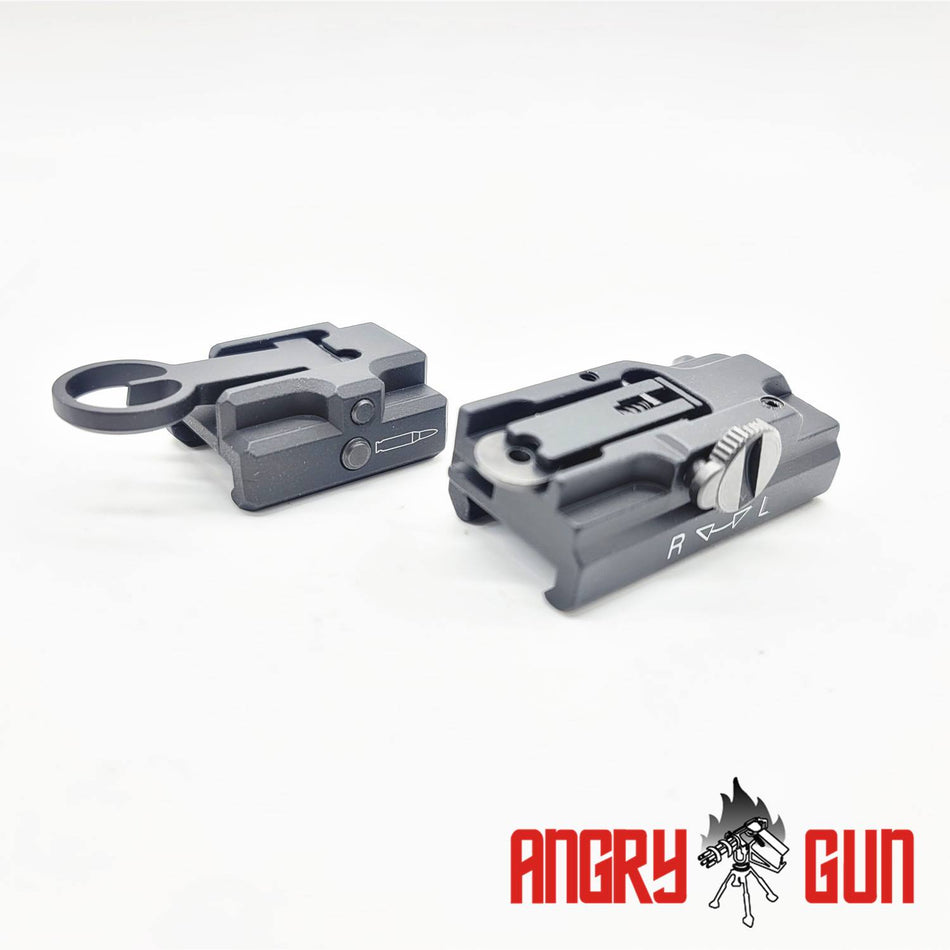 Angry Gun H Style Front and Rear Sight Set ( UMAREX 416 Series )